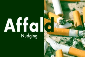 Affald og nudging. Cigaretskoder. Affald og bæredygtighed.